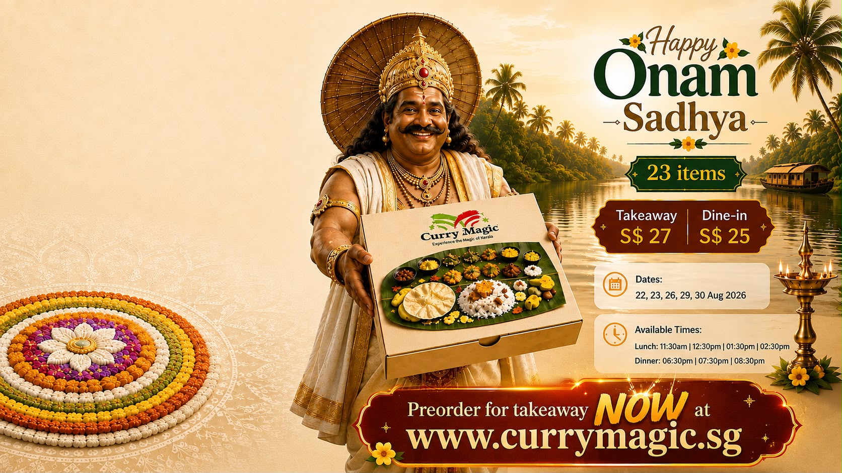 Onam 2026: Celebrating the Flavours and Spirit of Kerala in Singapore